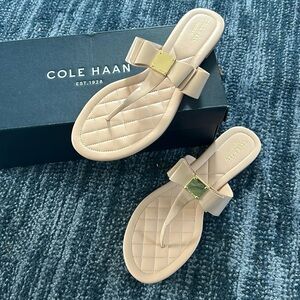 Cole Haan Tali Bow Sandal in Nude